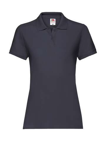 Fruit of the Loom Ladies` Premium Polo, Deep Navy, M (12) bedrucken, Art.-Nr. 528012024