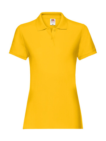 Fruit of the Loom Ladies` Premium Polo, Sunflower, XL (16) bedrucken, Art.-Nr. 528016016