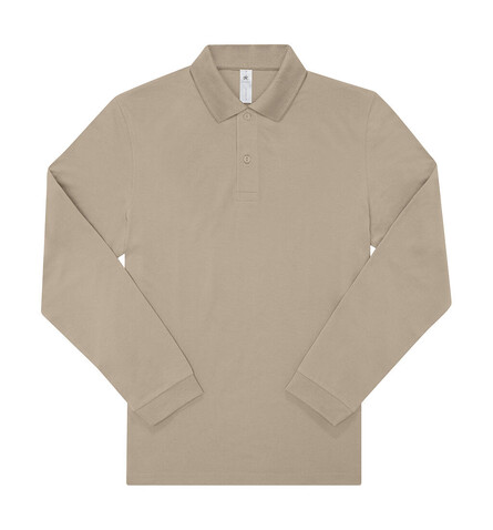 B &amp; C My Polo 180 LSL, Mastic, M bedrucken, Art.-Nr. 528427113