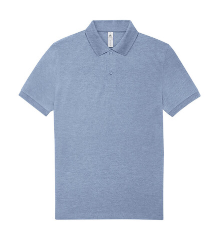 B &amp; C My Polo 210, Heather Blue, XL bedrucken, Art.-Nr. 529423295