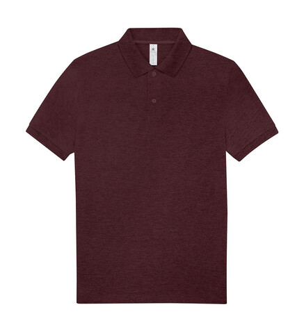 B &amp; C My Polo 210, Heather Burgundy, M bedrucken, Art.-Nr. 529424523