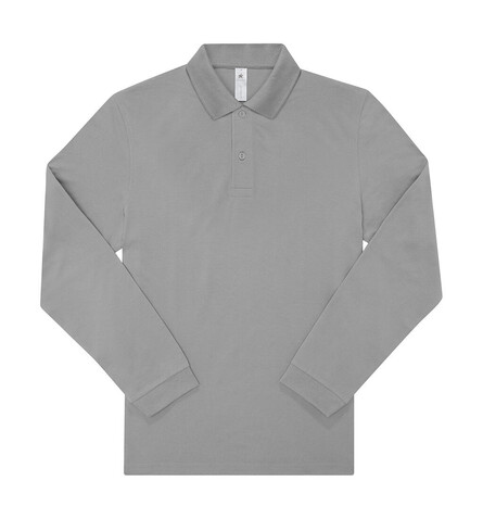 B &amp; C My Polo 210 LSL, Sport Grey, 5XL bedrucken, Art.-Nr. 530421259