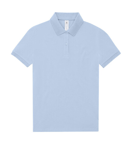 B &amp; C My Polo 180 /Women, Blush Blue, M bedrucken, Art.-Nr. 532423034