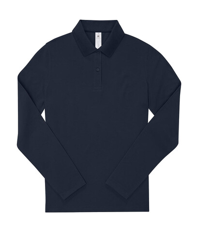 B & C My Polo 180 LSL /Women, Navy, M bedrucken, Art.-Nr. 533422004 B & C My Polo 180 LSL /Women, Navy, M bedrucken, Art.-Nr. 533422004
