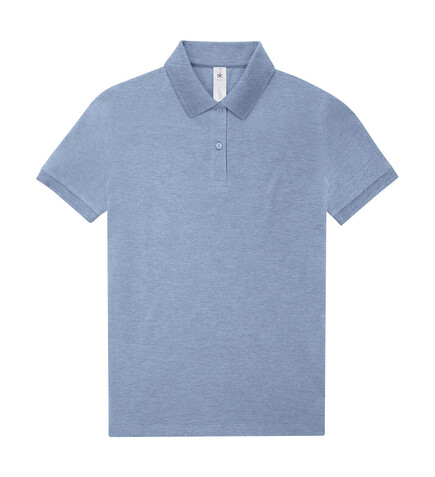 B &amp; C My Polo 210 /Women, Heather Blue, S bedrucken, Art.-Nr. 534423293