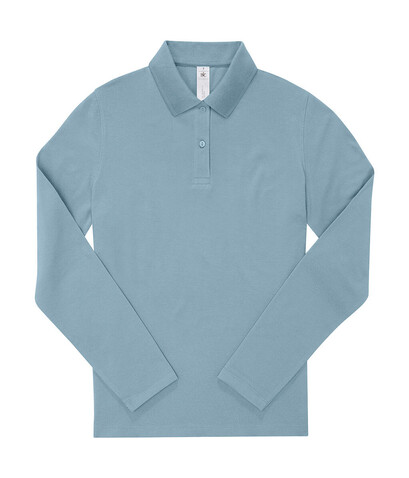 B & C My Polo 210 LSL /Women, Amalfi Blue, S bedrucken, Art.-Nr. 535423053 B & C My Polo 210 LSL /Women, Amalfi Blue, S bedrucken, Art.-Nr. 535423053
