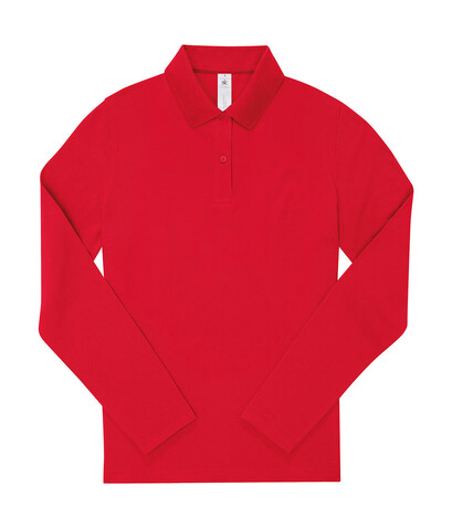B &amp; C My Polo 210 LSL /Women, Red, S bedrucken, Art.-Nr. 535424003