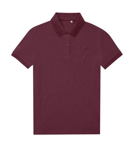 B &amp; C My Eco Polo 65/35 /Women, Burgundy, XL bedrucken, Art.-Nr. 536424486