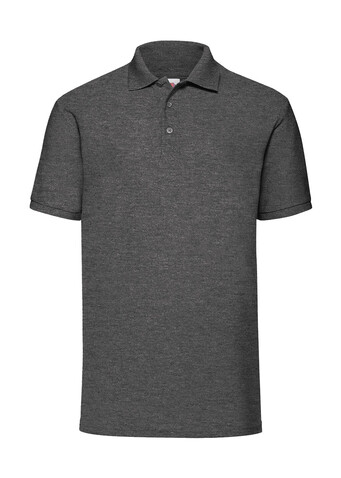 Fruit of the Loom 65/35 Polo, Dark Heather Grey, 2XL bedrucken, Art.-Nr. 539011267