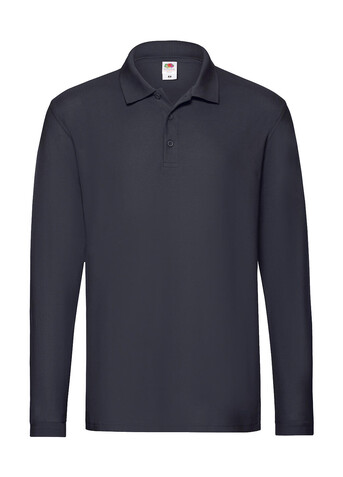 Fruit of the Loom Premium Long Sleeve Polo, Deep Navy, L bedrucken, Art.-Nr. 542012025 Fruit of the Loom Premium Long Sleeve Polo, Deep Navy, L bedrucken, Art.-Nr. 542012025