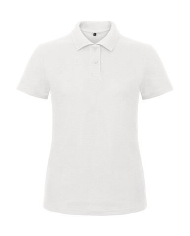 B &amp; C ID.001 /women Piqué Polo Shirt, White, 3XL bedrucken, Art.-Nr. 547420008