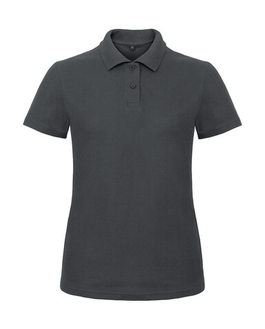 B &amp; C ID.001 /women Piqué Polo Shirt, Anthracite, XS bedrucken, Art.-Nr. 547421402