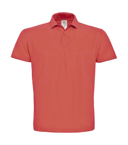 B &amp; C ID.001 Piqué Polo Shirt, Pixel Coral, 4XL bedrucken, Art.-Nr. 548424309