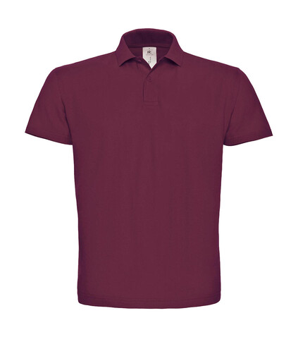 B &amp; C ID.001 Piqué Polo Shirt, Wine, M bedrucken, Art.-Nr. 548424494