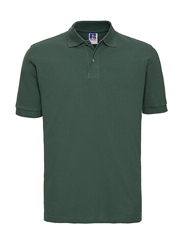 Russell Europe Men`s Classic Cotton Polo, Bottle Green, M bedrucken, Art.-Nr. 549005404