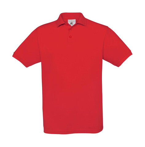 B &amp; C Safran Piqué Polo, Red, XL bedrucken, Art.-Nr. 549424006