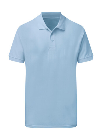 SG Cotton Polo Men, Sky, XL bedrucken, Art.-Nr. 549523206