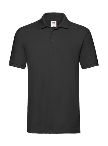 Fruit of the Loom Premium Polo, Black, S bedrucken, Art.-Nr. 551011013