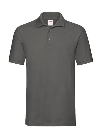 Fruit of the Loom Premium Polo, Light Graphite, S bedrucken, Art.-Nr. 551011353