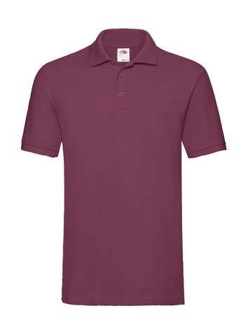 Fruit of the Loom Premium Polo, Burgundy, 2XL bedrucken, Art.-Nr. 551014487