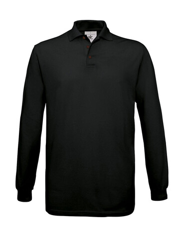 B &amp; C Safran LSL Polo, Black, M bedrucken, Art.-Nr. 554421014