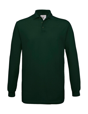 B & C Safran LSL Polo, Bottle Green, XL bedrucken, Art.-Nr. 554425406 B & C Safran LSL Polo, Bottle Green, XL bedrucken, Art.-Nr. 554425406