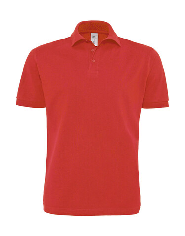 B &amp; C Heavymill Piqué Polo, Red, S bedrucken, Art.-Nr. 563424003