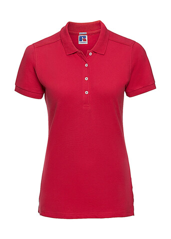 Russell Europe Ladies` Fitted Stretch Polo, Classic Red, XS bedrucken, Art.-Nr. 566004012