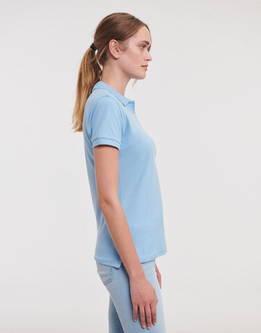 Russell Europe Ladies` Fitted Stretch Polo, French Navy, S bedrucken, Art.-Nr. 566002013 Russell Europe Ladies` Fitted Stretch Polo, French Navy, S bedrucken, Art.-Nr. 566002013