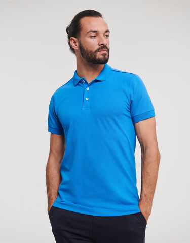 Russell Europe Men`s Fitted Stretch Polo, Sky, S bedrucken, Art.-Nr. 567003203 Russell Europe Men`s Fitted Stretch Polo, Sky, S bedrucken, Art.-Nr. 567003203