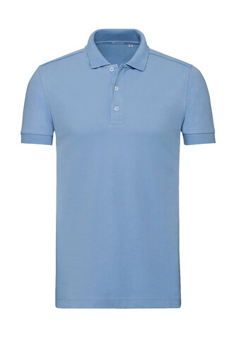 Russell Europe Men`s Fitted Stretch Polo, Sky, 2XL bedrucken, Art.-Nr. 567003207