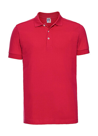 Russell Europe Men`s Fitted Stretch Polo, White, 3XL bedrucken, Art.-Nr. 567000008