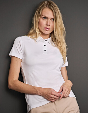 Tee Jays Ladies` Luxury Sport Polo, White, S bedrucken, Art.-Nr. 571540003