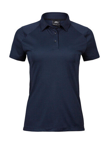 Tee Jays Ladies` Luxury Sport Polo, Black, S bedrucken, Art.-Nr. 571541013