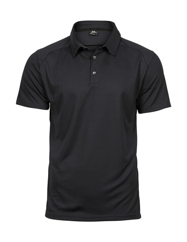 Tee Jays Luxury Sport Polo, Black, L bedrucken, Art.-Nr. 572541015