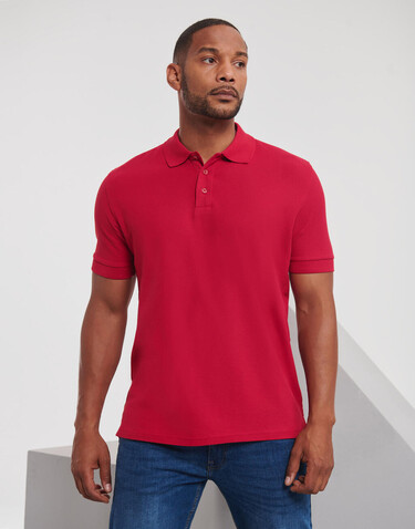 Russell Europe Men`s Ultimate Cotton Polo, White, L bedrucken, Art.-Nr. 577000005