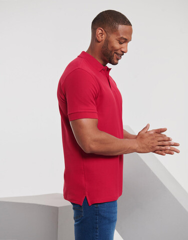 Russell Europe Men`s Ultimate Cotton Polo, White, 4XL bedrucken, Art.-Nr. 577000009