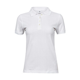 Tee Jays Ladies` Heavy Polo Piqué, White, S bedrucken, Art.-Nr. 578540003