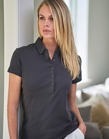 Tee Jays Ladies` Pima Cotton Polo, White, S bedrucken, Art.-Nr. 585540003