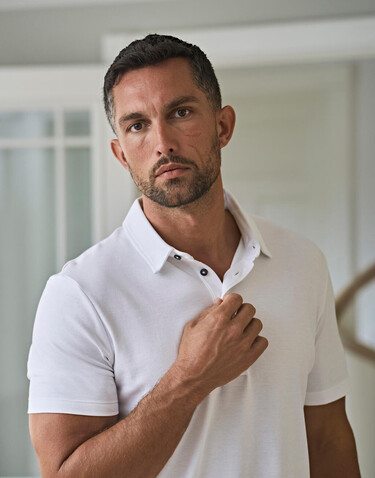 Tee Jays Pima Cotton Polo, White, S bedrucken, Art.-Nr. 586540003