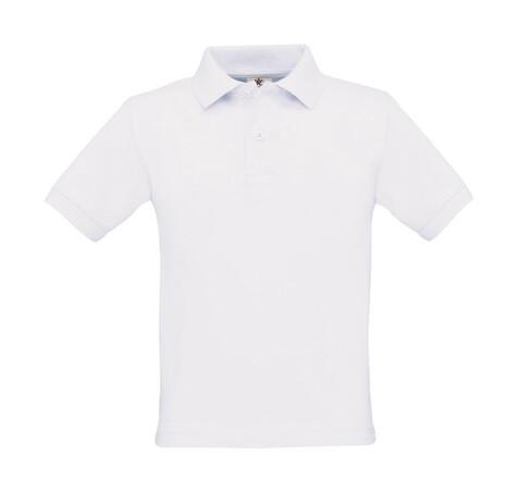 B &amp; C Safran/kids Polo, White, 9/11 (134/146) bedrucken, Art.-Nr. 588420006