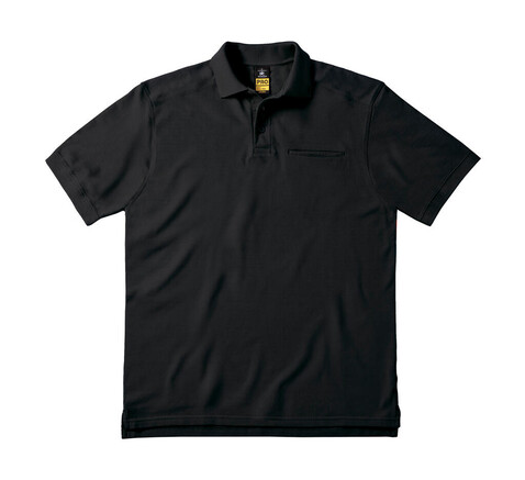 B &amp; C Skill Pro Workwear Pocket Polo, Black, S bedrucken, Art.-Nr. 590421013