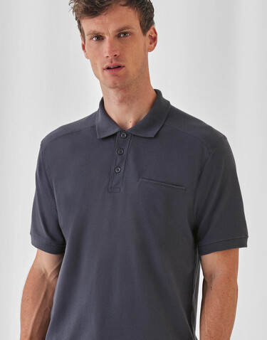 B &amp; C Skill Pro Workwear Pocket Polo, Black, S bedrucken, Art.-Nr. 590421013