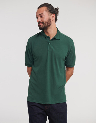 Russell Europe Hardwearing Polo - 5XL and 6XL, White, 5XL bedrucken, Art.-Nr. 598000001