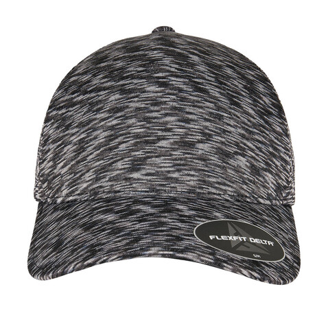 Flexfit Flexfit Delta Unipanel Cap, Melange Black, S/M bedrucken, Art.-Nr. 600681051