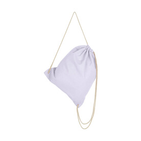 SG ACCESSORIES - BAGS Cotton Drawstring Backpack, Snowwhite, One Size bedrucken, Art.-Nr. 602570000