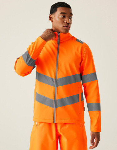 Regatta Pro Hi-Vis Ablaze Softshell, Orange, S bedrucken, Art.-Nr. 606174121