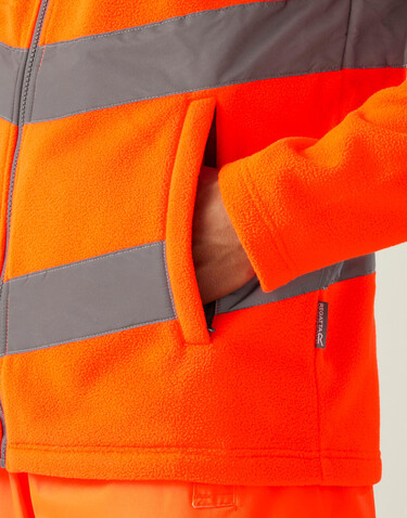 Regatta Pro Hi-Vis Thor Fleece, Orange, S bedrucken, Art.-Nr. 607174121