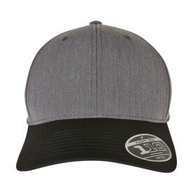 Flexfit 110 Melange Mix Cap, Dark Grey/Black, One Size bedrucken, Art.-Nr. 611681780