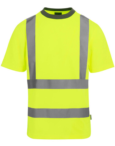 Regatta Pro Hi-Vis T-Shirt, Yellow, 4XL bedrucken, Art.-Nr. 612176017